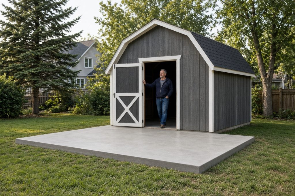 barn concrete slabs in South Holland, Indiana by Cabe's Concrete