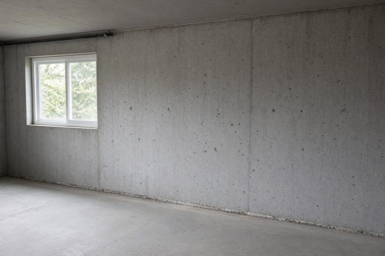 Dry poured basement wall and clean floor joint — Concrete Basements in Dyer