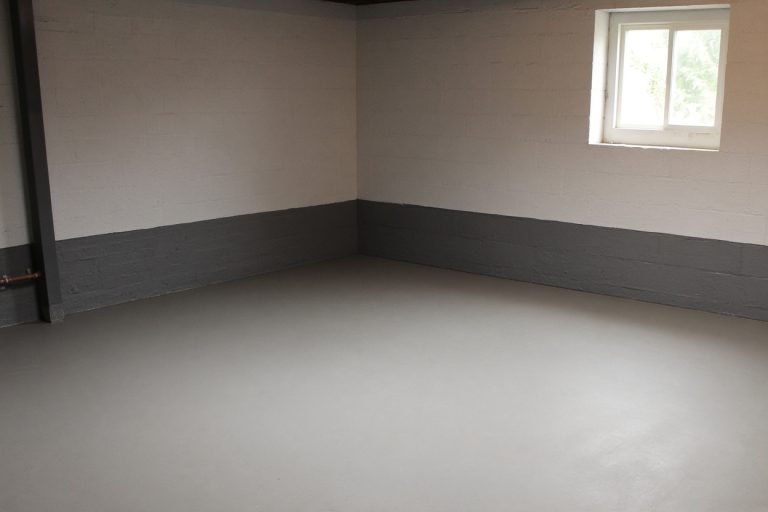 Dry finished basement slab meeting a clean wall — Concrete Basements in Lansing